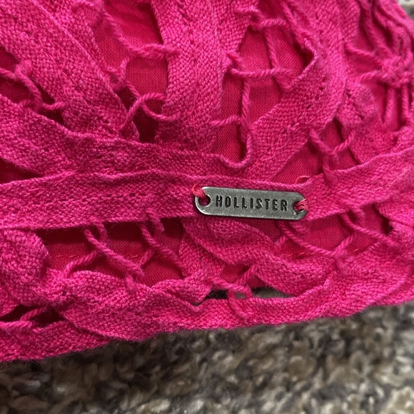 Bright Pink Lace Tank by Hollister - Picture 4 of 5
